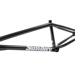 Рама BMX Sunday Soundwave v3 (нержавіюча чорна з червоними наклейками)
