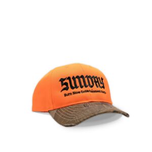 Sunday x Burn Slow Burnday 6 Panel Hat (Safety Orange/Camo)