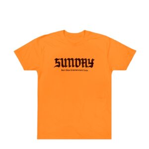 Sunday x Burn Slow Burnday Logo S/S (Safety Orange)