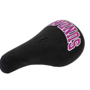 Сидіння BMX Sunday Blockhead Fat Seat (чорний/фіолетовий)