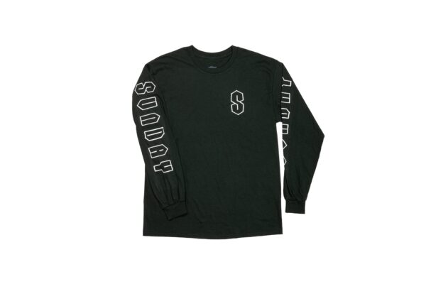 Sunday Cool S Long Sleeve (лісово-зелений з білим чорнилом)